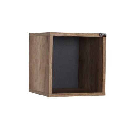 Настенная полка 33x33 см коричневый