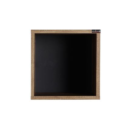 Настенная полка 33x33 см коричневый