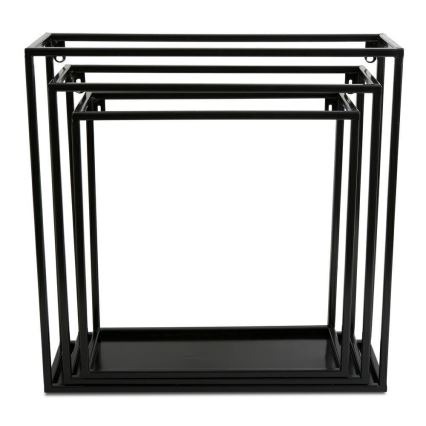 Настенная полка 35x35 см черного цвета