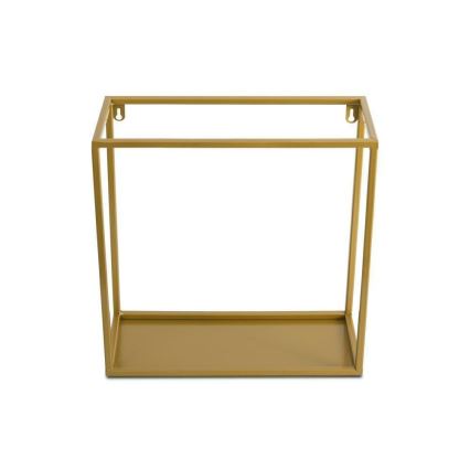 Настенная полка 35x35 см золотая