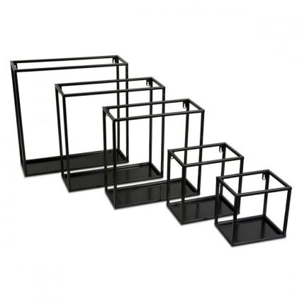 Настенная полка 45x45 см черного цвета