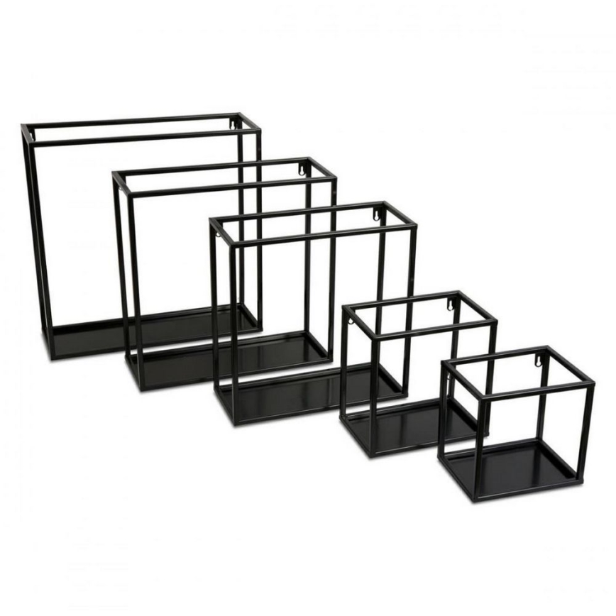 Настенная полка 45x45 см черного цвета