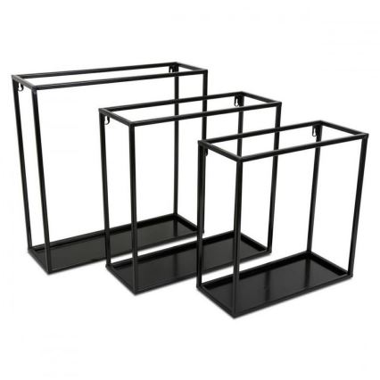 Настенная полка 45x45 см черного цвета