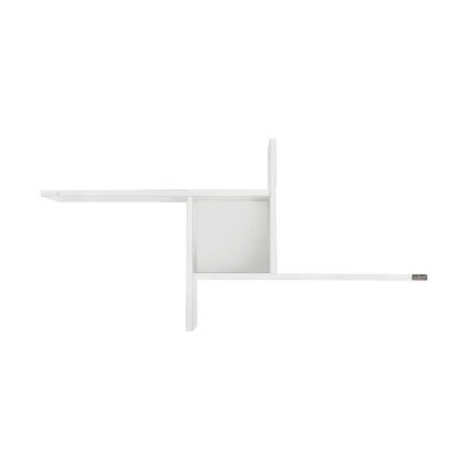 Настенная полка 50x100 см блестящий белый