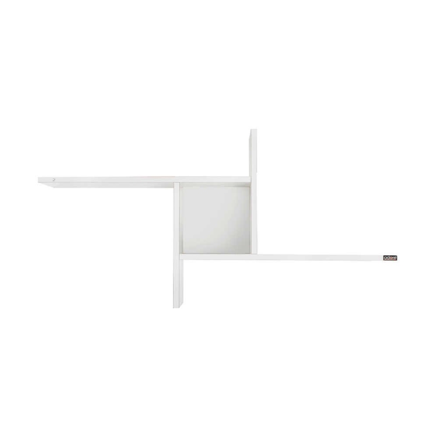 Настенная полка 50x100 см блестящий белый