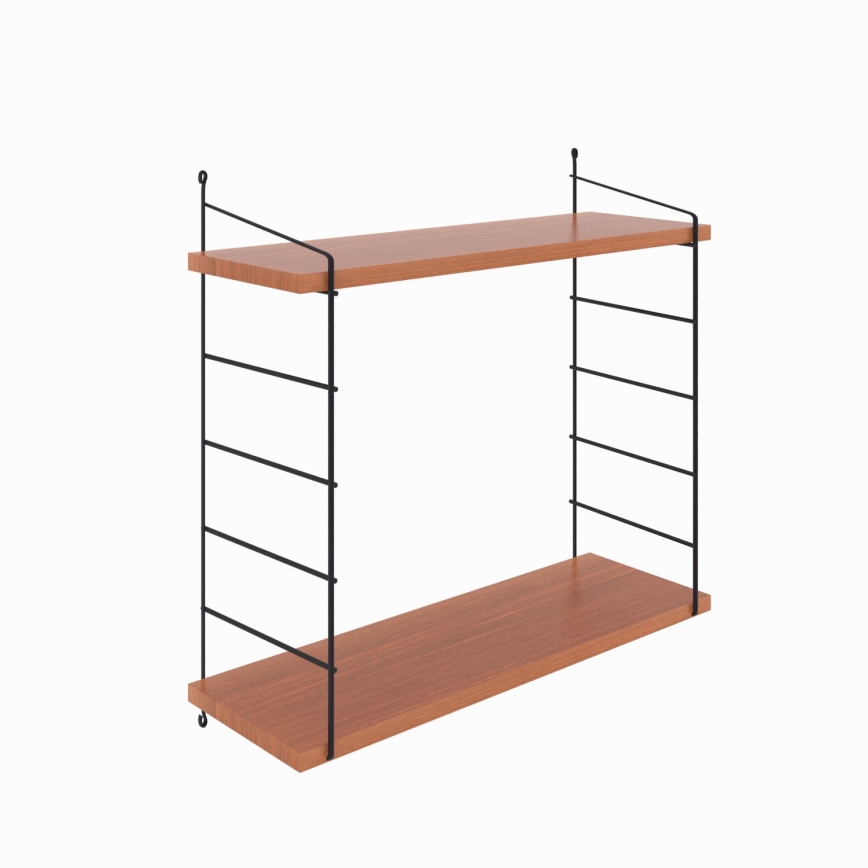 Настенная полка ARMONI 58x72 см коричневый/черный