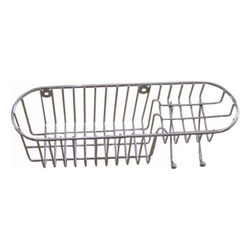 Настенная полка для душа 11x34,6 см, глянцевый хром