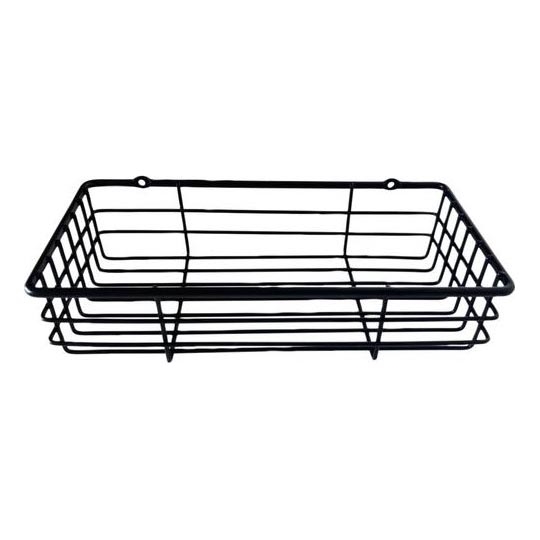 Настенная полка для душа 12x25 см черного цвета