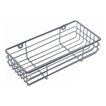 Настенная полка для душа 12x25 см, полированный хром