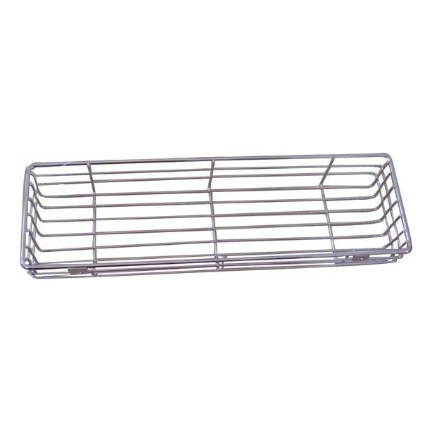 Настенная полка для душа 12x40 см, глянцевый хром