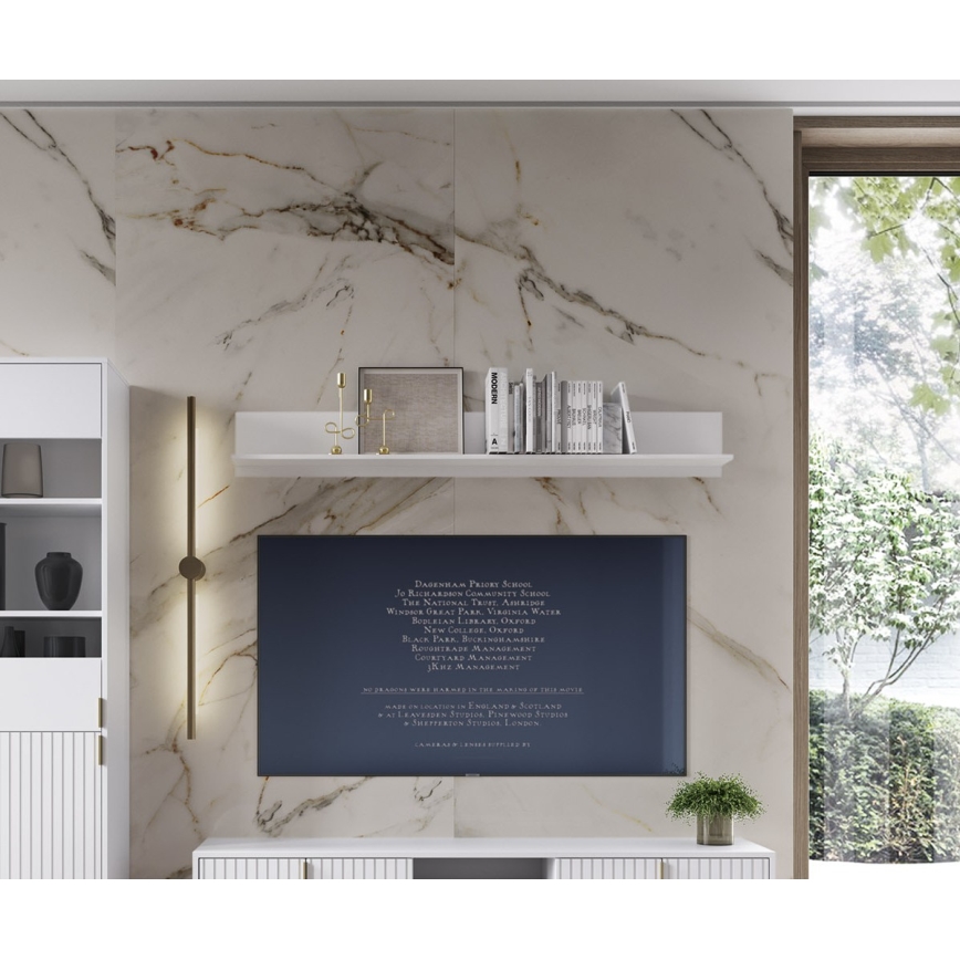 Настенная полка FLOP белая