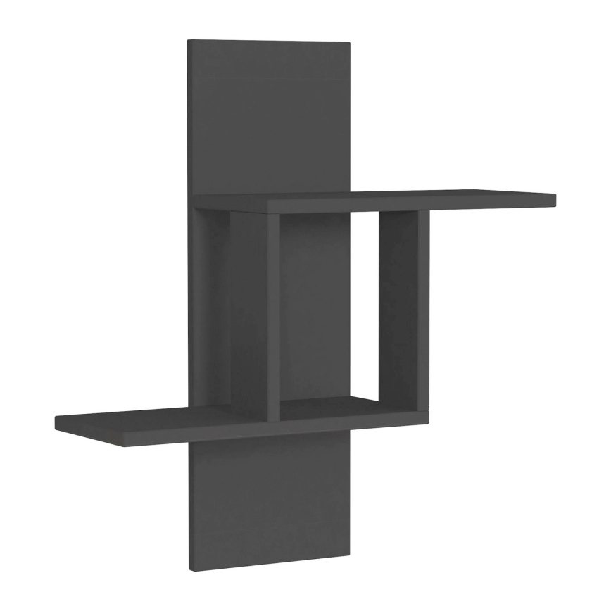 Настенная полка MILL 70x64 см антрацит