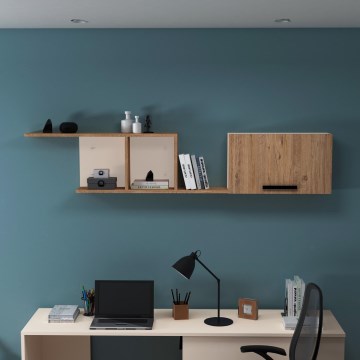 Настенная полка NEWRA 35x150 см, сосна атлантическая