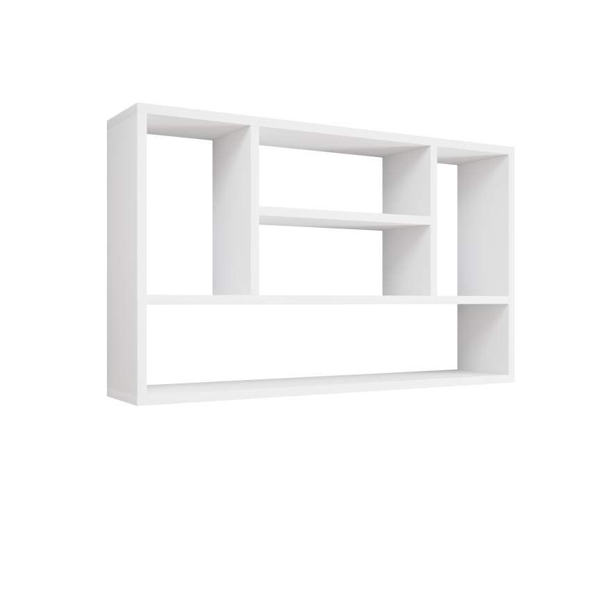 Настенная полка PAPIKO 100x60x20 см белая