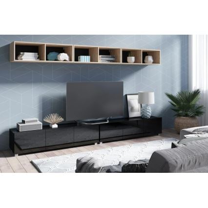 Настенная полка PAVO 31x100 см коричневый