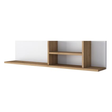Настенная полка RANI 120x25 см бежевый/белый