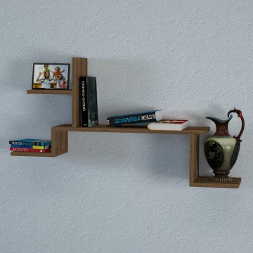 Настенная полка ROCK 58x107 коричневый