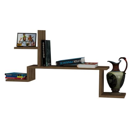 Настенная полка ROCK 58x107 коричневый