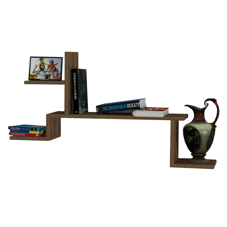 Настенная полка ROCK 58x107 коричневый