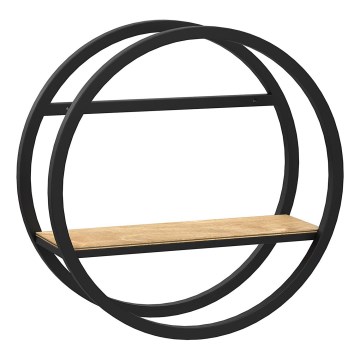 Настенная полка SHELF диаметр 39,5 см дуб