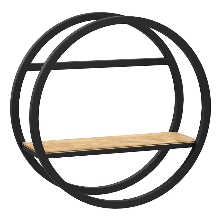 Настенная полка SHELF диаметр 39,5 см дуб