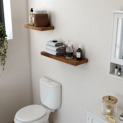 Настенная полка SHELFY, коричневая