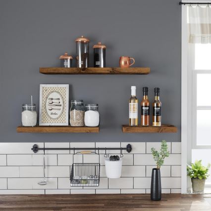 Настенная полка SHELFY, коричневого цвета