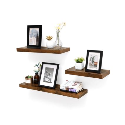 Настенная полка SHELFY коричневая