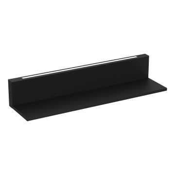 Настенная полка со светодиодной подсветкой SHELF 10x60 см черный