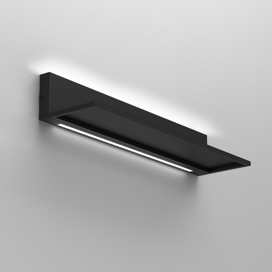 Настенная полка со светодиодной подсветкой SHELF 10x60 см черный