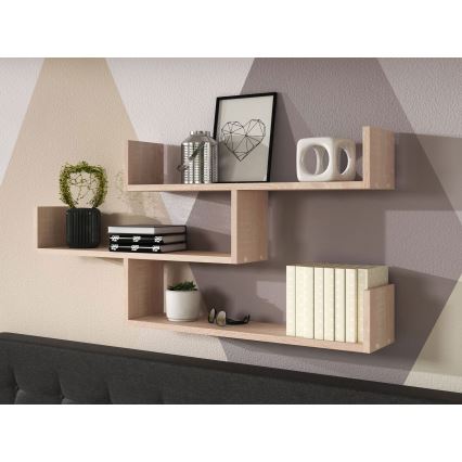 Настенная полка TRIO 55x119 см дуб Сонома