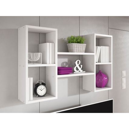 Настенная полка TRIO 60x102 см белый