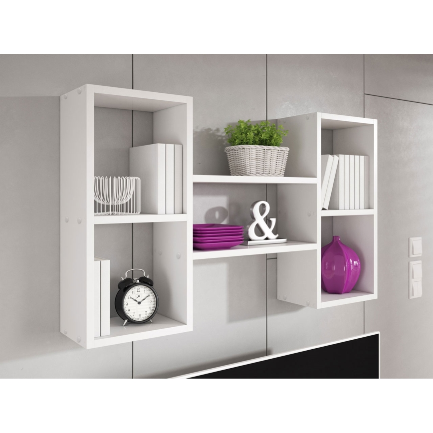 Настенная полка TRIO 60x102 см белый