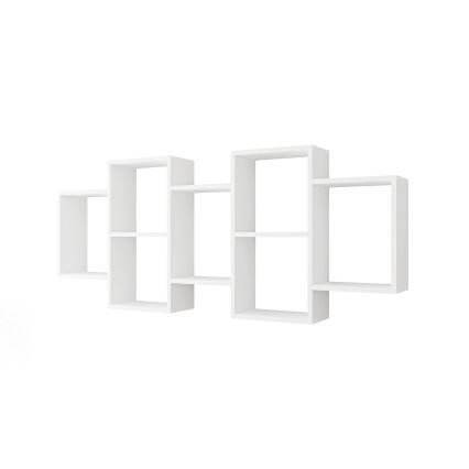 Настенная полка TRIO 65x161 см белый