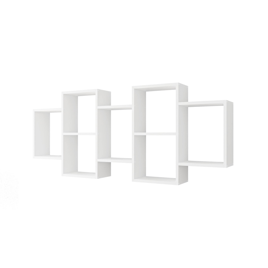 Настенная полка TRIO 65x161 см белый