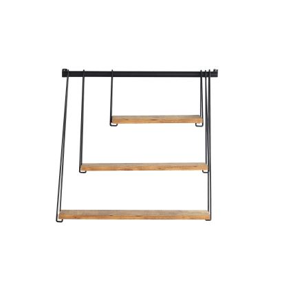 Настенная полка ZIHON 63,5x60 см черный/коричневый