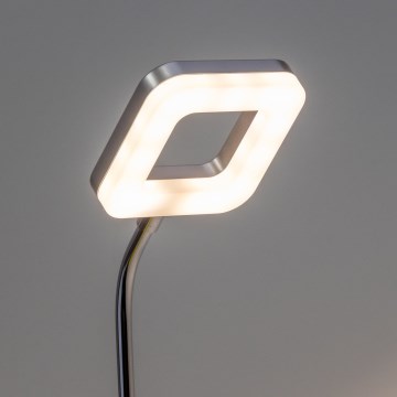 Настенная светодиодная лампа в розетку LED/3,2W/230V матовый хром