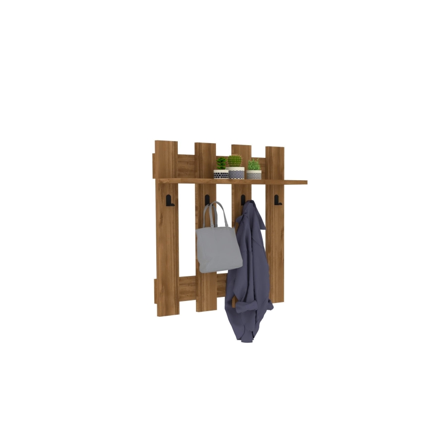 Настенная вешалка CARINA 70x70 см коричневый