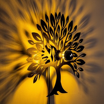 Nástěnné svítidlo HEART TREE 1xE27/40W/230V černá