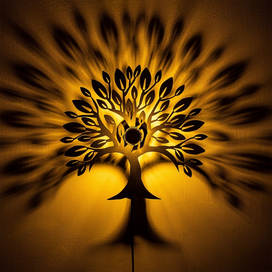 Nástěnné svítidlo HEART TREE 1xE27/40W/230V černá