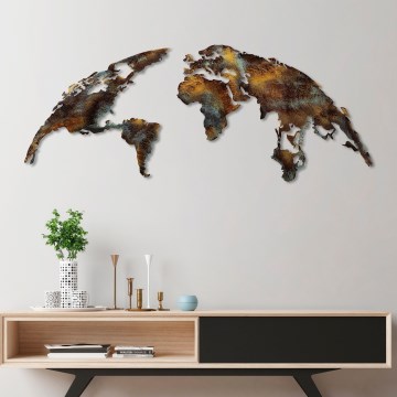 Настенное украшение 2 шт. 150x59 см планета металл