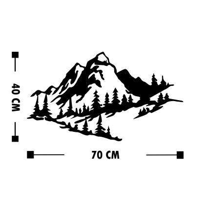 Настенное украшение 40x70 см горы