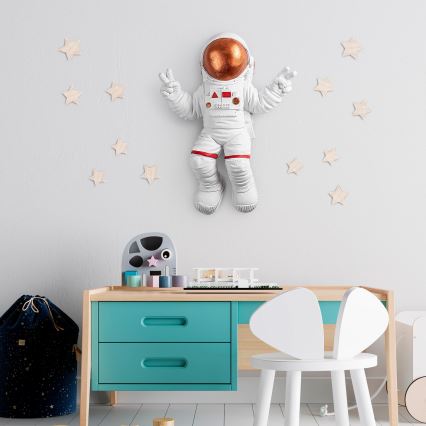 Настенное украшение 47x35 см астронавт медный