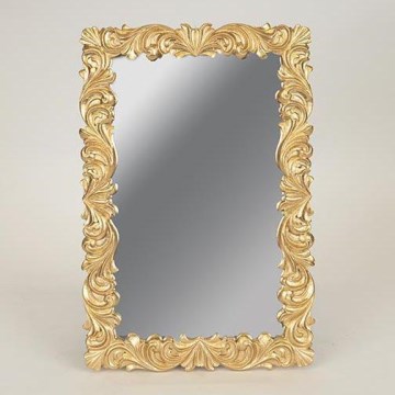 Настенное зеркало 31,3x21 cm золотая
