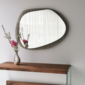 Настенное зеркало AQUA 55x75 см бронза