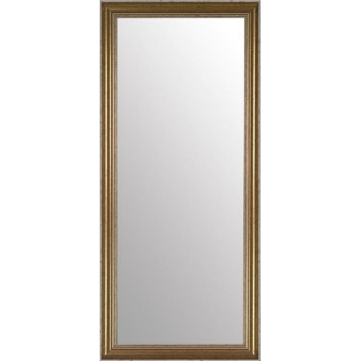 Настенное зеркало CARLO 90x40 см, латунное