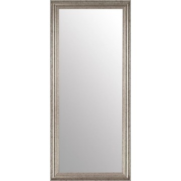 Настенное зеркало ZINA 118x38 см серебристое