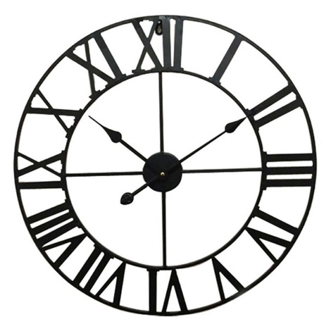 Настенные часы 1xAA диаметр 60 см черные