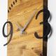 Настенные часы 41x74 см 1xAA дерево/металл
