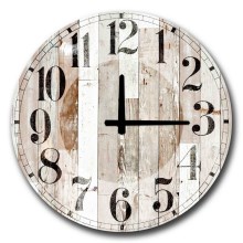 Настенные часы 50 см 1xAA коричневый